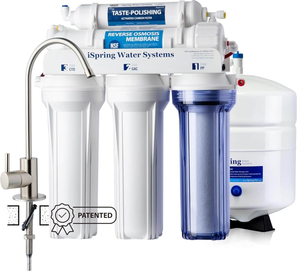 iSpring RCC7 5-stopniowy system filtrowania wody pod zlewem odwróconej osmozy (1)
