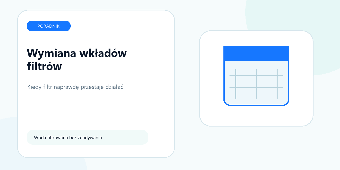 Jak często wymieniać wkłady w filtrach do wody
