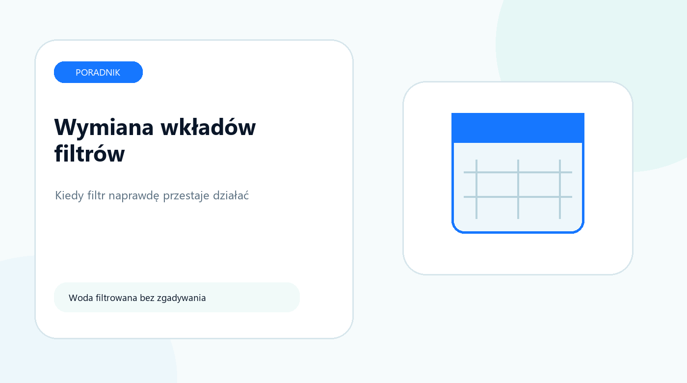 Jak często wymieniać wkłady w filtrach do wody