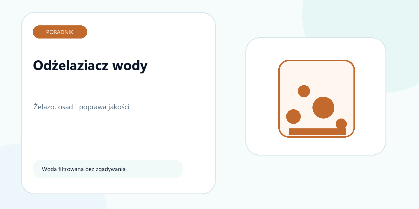 Odżelaziacz wody